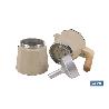 CAFETERA ITALIANA DE INDUCCIÓN BEIGE CON GRANITO 6 TAZAS