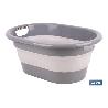 BARREÑO PLEGABLE GRIS/BLANCO 18L