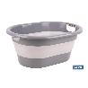 BARREÑO PLEGABLE GRIS/BLANCO 18L