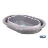 BARREÑO PLEGABLE GRIS/BLANCO 18L