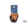 GUANTE NARANJA FLÚOR CON REVESTIMIENTO DE LATEX TERMICO TALLA 10 VENTA UNITARIA