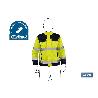 CHAQUETA DE ALTA VISIBILIDAD MODELO VEGA AMARILLA Y AZUL MARINO TALLA S