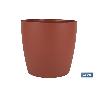 MACETA CAMELIA DE COLOR ARCILLA 25 X 23,6 CM   CAJA 12 UNID.