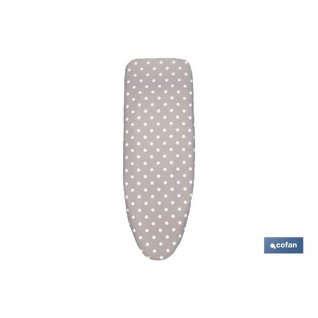 FUNDA ACOLCHADA PARA TABLA DE PLANCHAR 135 X 53 CM  LUNARES