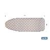 FUNDA ACOLCHADA PARA TABLA DE PLANCHAR 135 X 53 CM  LUNARES