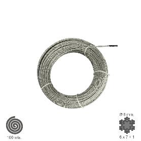 CABLE GALVANIZADO   6 MM. (ROLLO 100 METROS) NO ELEVACION