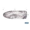 FUNDA ACOLCHADA PARA TABLA DE PLANCHAR 135 X 53 CM RAMAS GRIS BITONAL