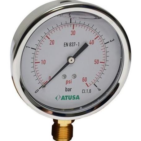 MANOMETRO GLICERINA A-100 1/2 0-10BAR VS440010