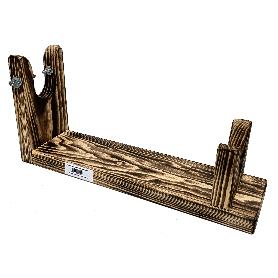 TALOX JAMONERO MADERA ARTESANO ANDALUZ BASE 52X14X3,5 -ALTO 25CM