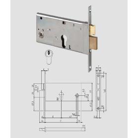 CISA CERRADURA EMBUTIR 44360-70 SIN CILINDRO