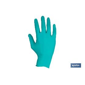 CAJA 100 UDS. GUANTES NITRILO VERDE COFAN PROTECCION FITOSANITARIOS T-S