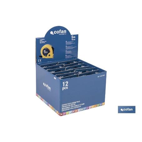 EXPOSITOR DE FLEXÓMETROS 19 MM X 5 M 12 UDS.