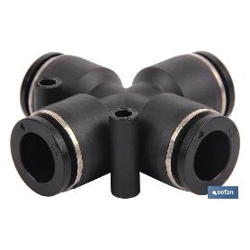 EMPALME RAPIDO FORMA CRUZ M-6 VENTA UNITARIA