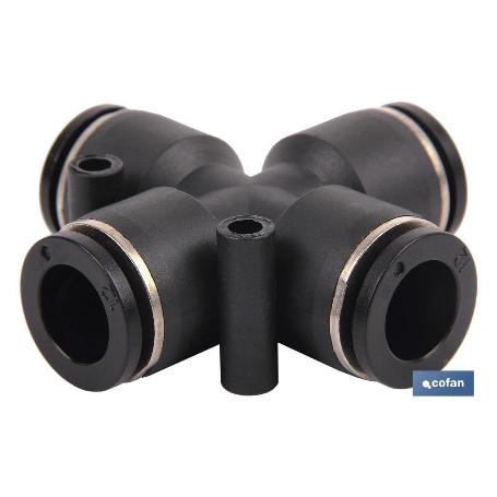 EMPALME RAPIDO FORMA CRUZ M-8 VENTA UNITARIA