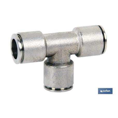 EMPALME RAPIDO METALICO TE TUBO DE 12 VENTA UNITARIA