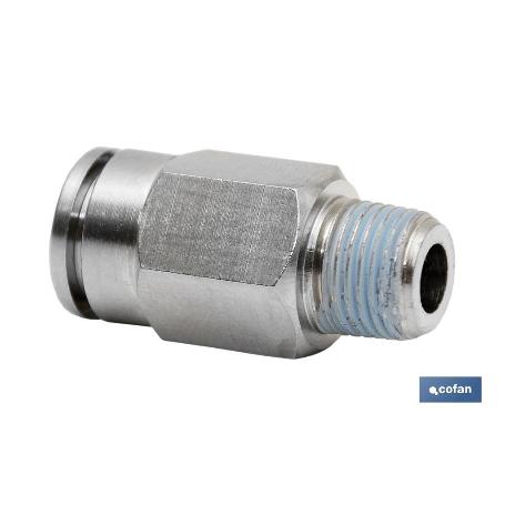 CONEXION RECTA TUBO 12MM. MACHO 3/8 VENTA UNITARIA