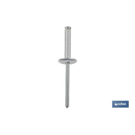 REMACHE FLOR CABEZA ANCHA 4,8 X 18 MM   CAJA 250 UNID.