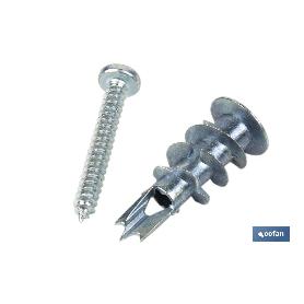 TACO ZAMAK 13X32 PARA PLACAS C/TORNILLO 4,2X32 VENTA UNITARIA