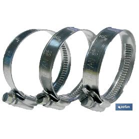 ABRAZADERA INOX A-2 BANDA 9MM 30-45 VENTA UNITARIA