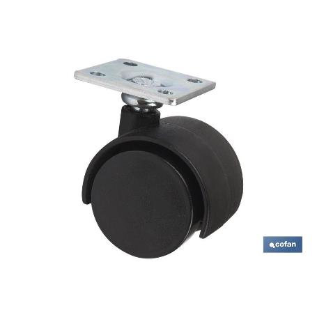 RUEDA PLASTIC Ø30MM PLACA VENTA UNITARIA