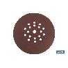 DISCO LIJA CON VELCRO DE ÓXIDO ALUMINIO ROJO Ø225 G-220 VENTA UNITARIA