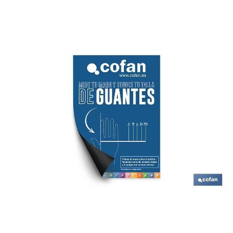 PÓSTER MAGNETIZADO 297X210 MM MEDIDOR DE TAMANHO DA LUVA