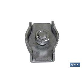 SUJETACABLES PLANO SIMPLE M-4 INOX VENTA UNITARIA