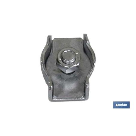 SUJETACABLES PLANO SIMPLE M-10 INOX VENTA UNITARIA