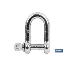 GRILLETE RECTO INOX M-8 VENTA UNITARIA