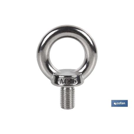 ANILLA ELEVACION MACHO DIN 580 M-12 INOX VENTA UNITARIA