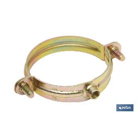 ABRAZADERA METALICA M-6 PARA TUBO  22MM. VENTA UNITARIA