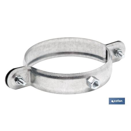 ABRAZADERA METALICA M-8 PARA TUBO 90MM. VENTA UNITARIA