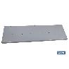 CONJUNTO BANDEJA BLANCA 1000X300MM CON 6 ORIFICIOS DE 9 MM