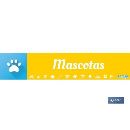 SEÑALETICA IMANTADA PARA EXPOSITOR 975 X 200 MM - MASCOTAS SEÑALÉTICA IMANTADA PARA EXPOSITOR