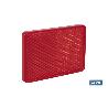 CATADIÓPTRICO RECTANGULAR ROJO 56 X 39 MM CON ADHESIVO