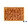 CATADIÓPTRICO RECTANGULAR ÁMBAR 56 X 39 MM CON ADHESIVO