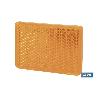 CATADIÓPTRICO RECTANGULAR ÁMBAR 56 X 39 MM CON ADHESIVO