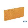 CATADIÓPTRICO RECTANGULAR ÁMBAR 71 X 35 MM CON ADHESIVO