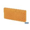 CATADIÓPTRICO RECTANGULAR ÁMBAR 71 X 35 MM CON ADHESIVO