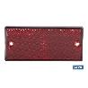 CATADIÓPTRICO RECTANGULAR ROJO 106 X 50 MM CON AGUJERO SIN TORNILLO