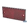 CATADIÓPTRICO RECTANGULAR ROJO 106 X 50 MM CON AGUJERO SIN TORNILLO