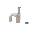 GRAPA PLASTICA CABLE REDONDO 9MM VENTA UNITARIA