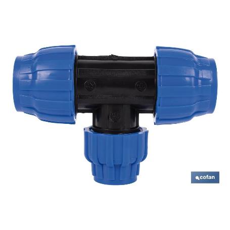 TE 90° REDUCIDA PP PN16 50 X 40 X 50  VENTA UNITARIA