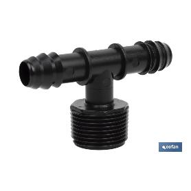 CONEXIÓN EN T R.MACHO Ø16MM-3/4 VENTA UNITARIA