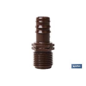 ENLACE MIXTO Ø16MM-1/2 (MARRÓN-MAX SEGUR.) VENTA UNITARIA