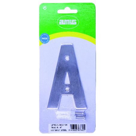 LETRA A - 4 INOX 18/8 6762 AMIG