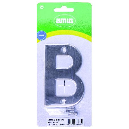 LETRA B - 4 INOX 18/8 6763 AMIG