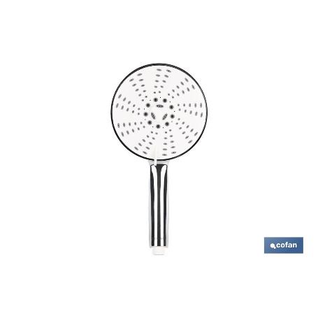 MANGO DE DUCHA REDONDO CROMADO CON 5 FUNCIONES 155 X 280 MM