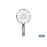 MANGO DE DUCHA REDONDO CROMADO CON 5 FUNCIONES 155 X 280 MM