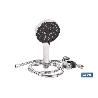 KIT DE DUCHA REDONDA CROMADO CON 3 FUNCIONES 125 X 280 MM